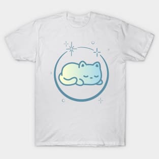 Cute Cat Kitten Kitty in Space Galaxy T-Shirt